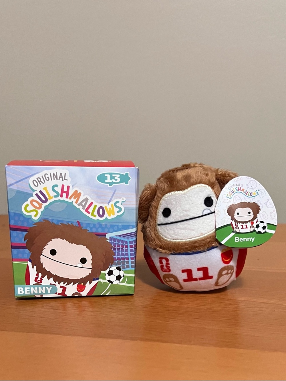 2026 McDonald's FIFA World Cup Squishmallows #13 happy Meal Toy Benny